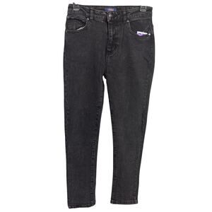 Cavalli Class Women's Black Wash Denim Jeans Straight Leg Size 26 NWT